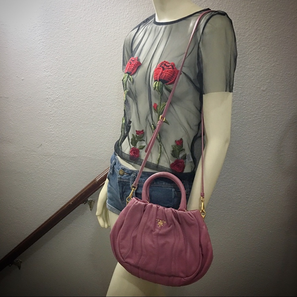 Pink Mini Prada Satchel